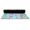Mermaids Yoga Mat Rolled up Black Rubber Backing