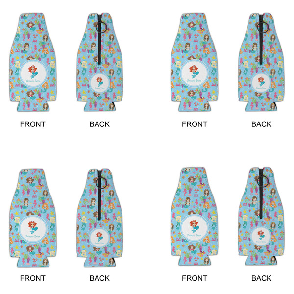 Mermaids Zipper Bottle Cooler - Set of 4 - APPROVAL