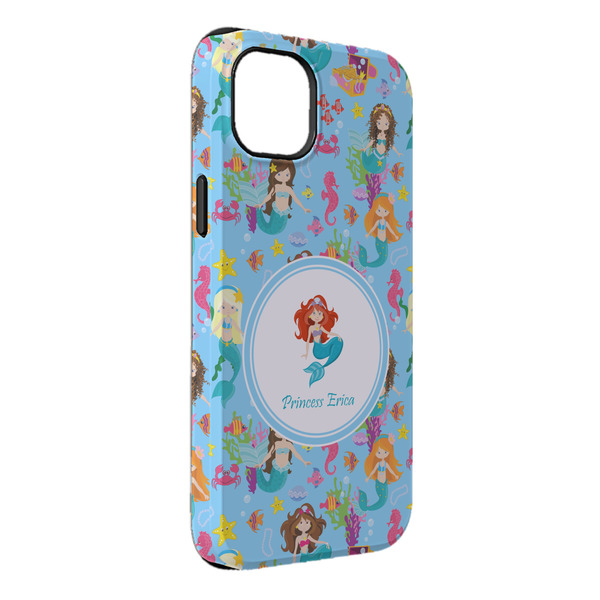 Custom Mermaids iPhone Case - Rubber Lined - iPhone 14 Plus (Personalized)