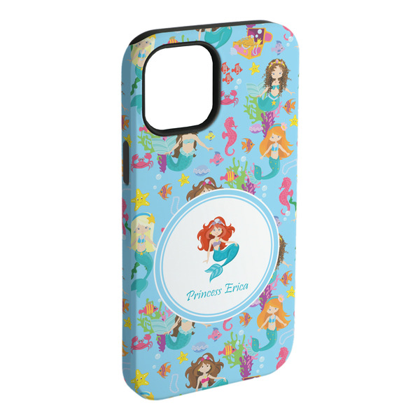 Custom Mermaids iPhone Case - Rubber Lined - iPhone 15 Pro Max (Personalized)