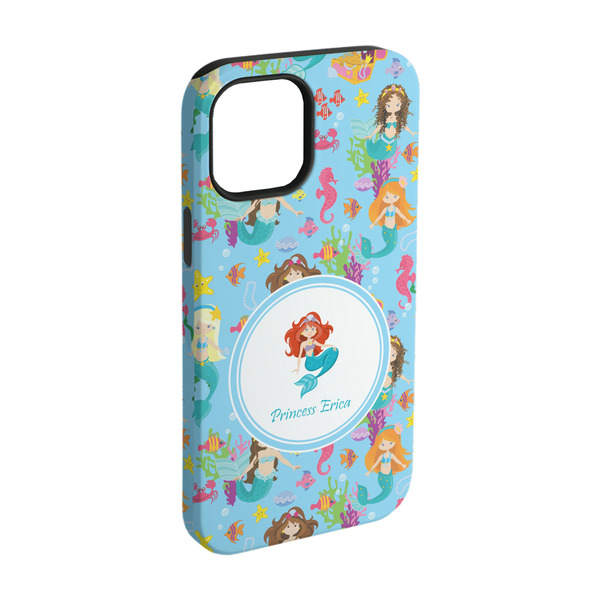 Custom Mermaids iPhone Case - Rubber Lined - iPhone 15 Pro (Personalized)