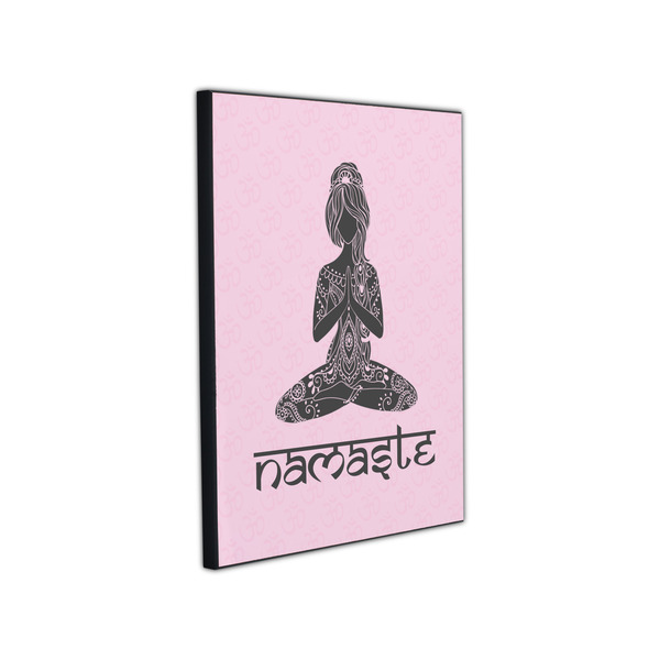 Lotus Pose 11x14 Wood Print - Angle View