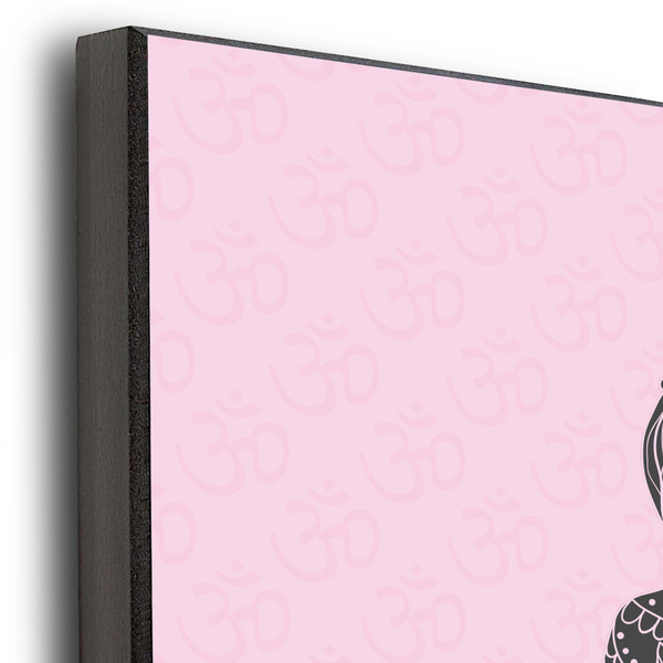 Lotus Pose 11x14 Wood Print - Closeup