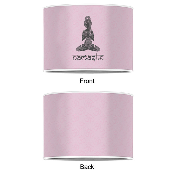 Lotus Pose 12" Drum Lampshade - APPROVAL (Poly Film)
