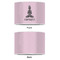 Lotus Pose 12" Drum Lampshade - APPROVAL (Poly Film)
