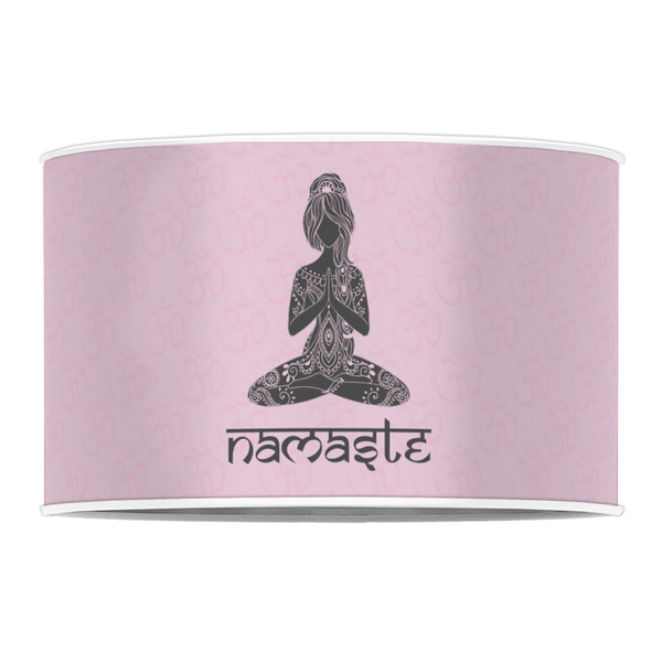 Lotus Pose 12" Drum Lampshade - FRONT (Poly Film)