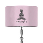 Lotus Pose 12" Drum Lamp Shade - Fabric