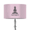 Lotus Pose 12" Drum Lamp Shade - Fabric