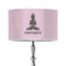 Lotus Pose 12" Drum Lampshade - ON STAND (Poly Film)