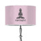 Lotus Pose 12" Drum Lamp Shade - Poly-film