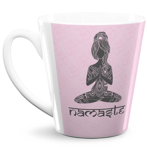 Custom Lotus Pose 12 Oz Latte Mug