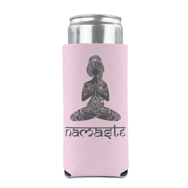 Lotus Pose 12oz Tall Can Sleeve - FRONT (on can)