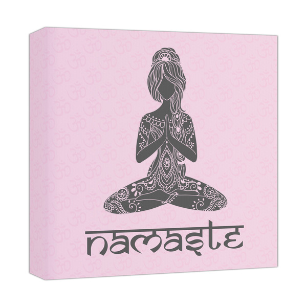 Custom Lotus Pose Canvas Print - 12x12