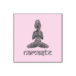 Lotus Pose Wood Print - 12x12