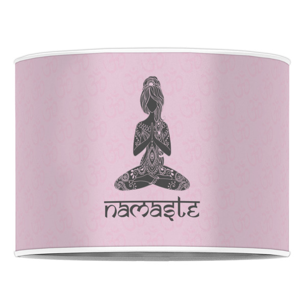 Lotus Pose 16" Drum Lampshade - FRONT (Poly Film)