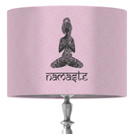 Lotus Pose 16" Drum Lamp Shade - Fabric