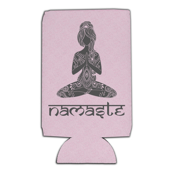 Lotus Pose 16oz Can Sleeve - Set of 4 - FRONT