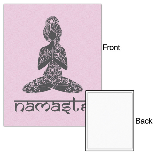 Lotus Pose 16x20 - Matte Poster - Front & Back