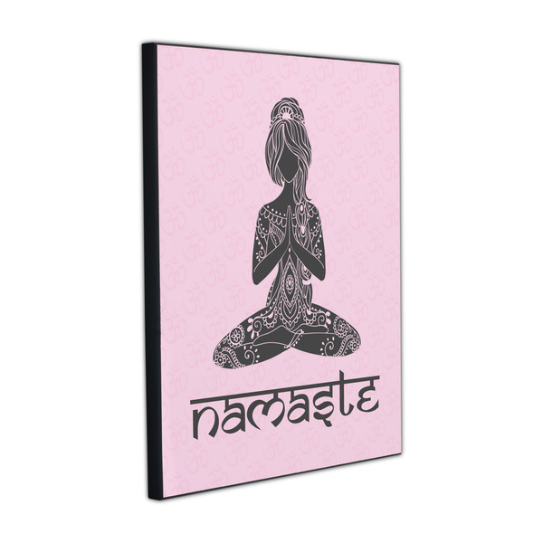 Lotus Pose 16x20 Wood Print - Angle View