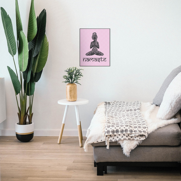 Lotus Pose 16x20 Wood Print - In Context