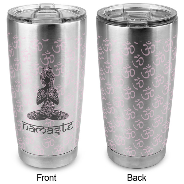 Lotus Pose 20oz SS Tumbler - Full Print - Approval