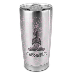 Lotus Pose 20oz Stainless Steel Double Wall Tumbler - Full Print