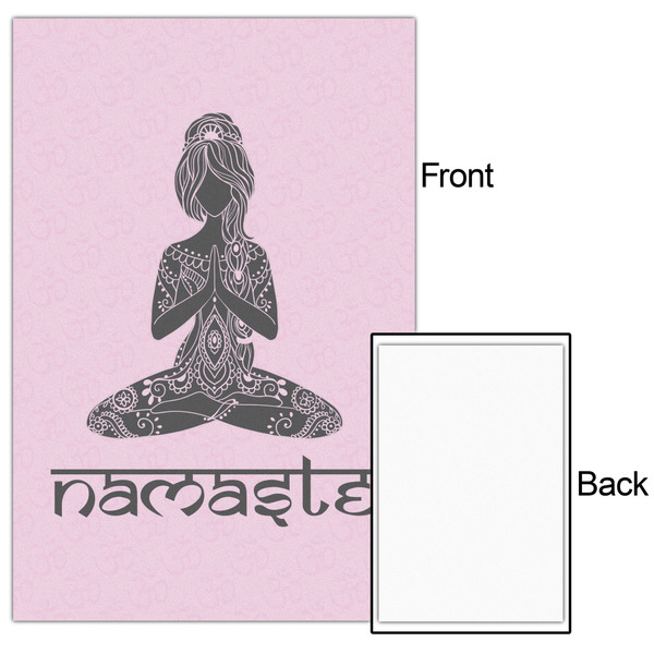 Lotus Pose 20x30 - Matte Poster - Front & Back