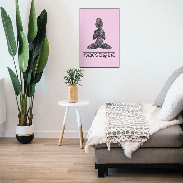Lotus Pose 20x30 Wood Print - In Context