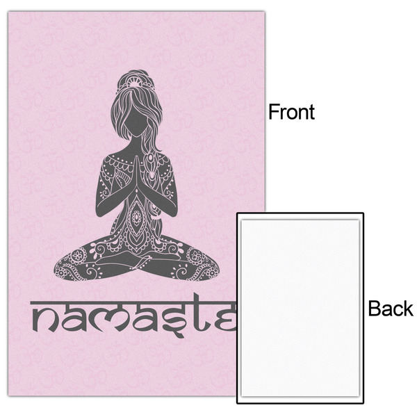 Lotus Pose 24x36 - Matte Poster - Front & Back