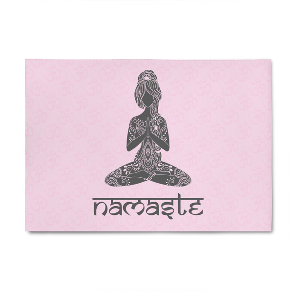 Custom Lotus Pose 4' x 6' Indoor Area Rug