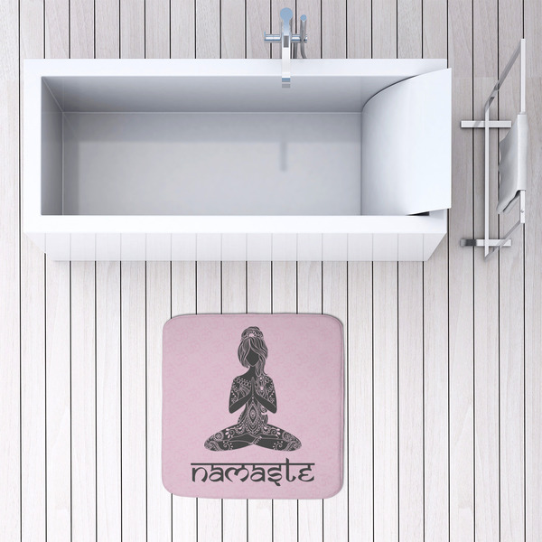 Lotus Pose 48x48 Foam Memory Mat - LIFESTYLE