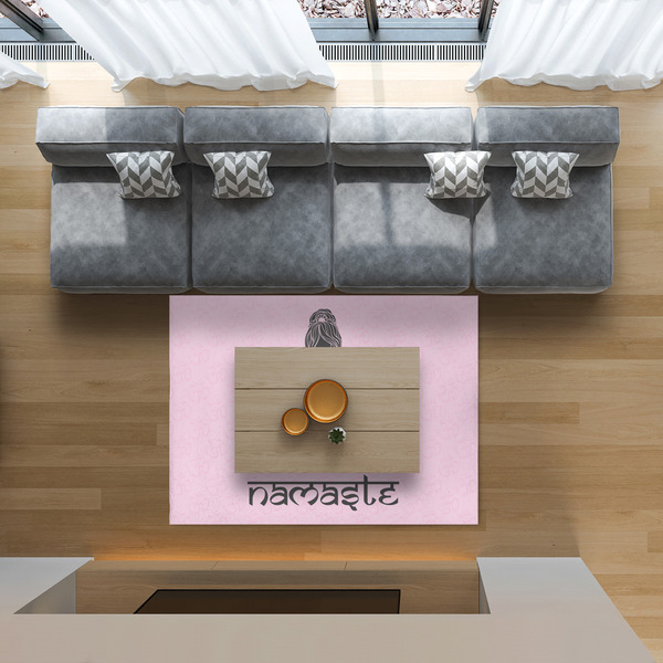 Lotus Pose 5'x7' Indoor Area Rugs - IN CONTEXT