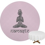 Lotus Pose Round Table Cloth - 70" (Personalized)