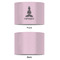 Lotus Pose 8" Drum Lampshade - APPROVAL (Fabric)