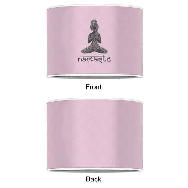 Lotus Pose 8" Drum Lampshade - APPROVAL (Poly Film)
