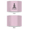 Lotus Pose 8" Drum Lampshade - APPROVAL (Poly Film)
