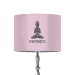 Lotus Pose 8" Drum Lamp Shade - Fabric
