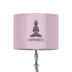 Lotus Pose 8" Drum Lamp Shade - Fabric