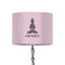 Lotus Pose 8" Drum Lamp Shade - Fabric