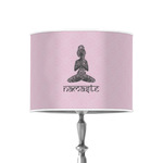 Lotus Pose 8" Drum Lamp Shade - Poly-film