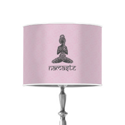 Lotus Pose 8" Drum Lamp Shade - Poly-film