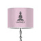 Lotus Pose 8" Drum Lampshade - ON STAND (Poly Film)