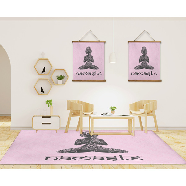 Lotus Pose 8'x10' Indoor Area Rugs - IN CONTEXT