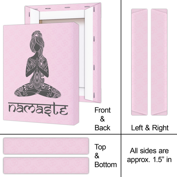 Lotus Pose 8x10 - Canvas Print - Approval