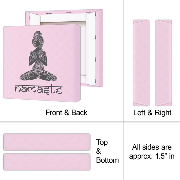 Lotus Pose 8x8 - Canvas Print - Approval