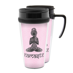 Lotus Pose Acrylic Travel Mug