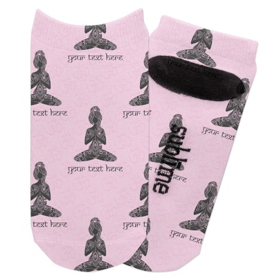 Lotus Pose Adult Ankle Socks (Personalized)