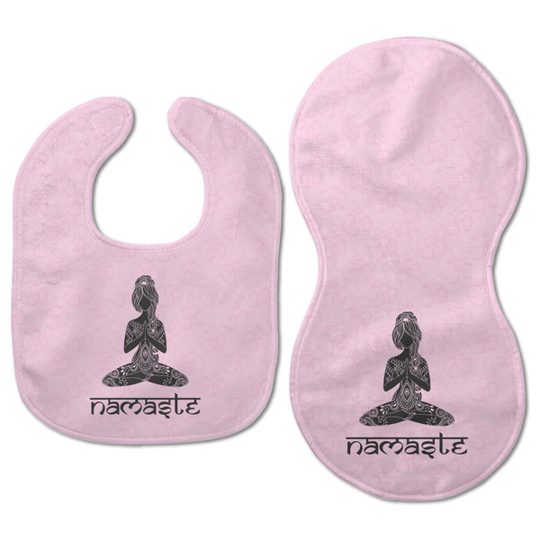 Lotus Pose Baby Bib & Burp Set - Approval (new bib & burp)