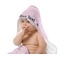 Lotus Pose Baby Hooded Towel on Child