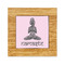Lotus Pose Bamboo Trivet with 6" Tile - FRONT